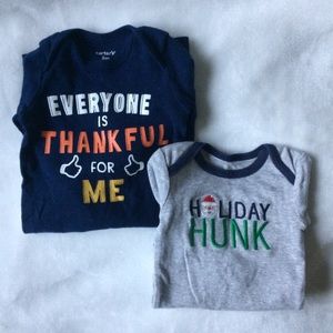 Carter’s 2pc holiday outfits